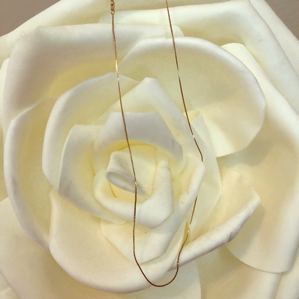 20” 14k gold necklace solid